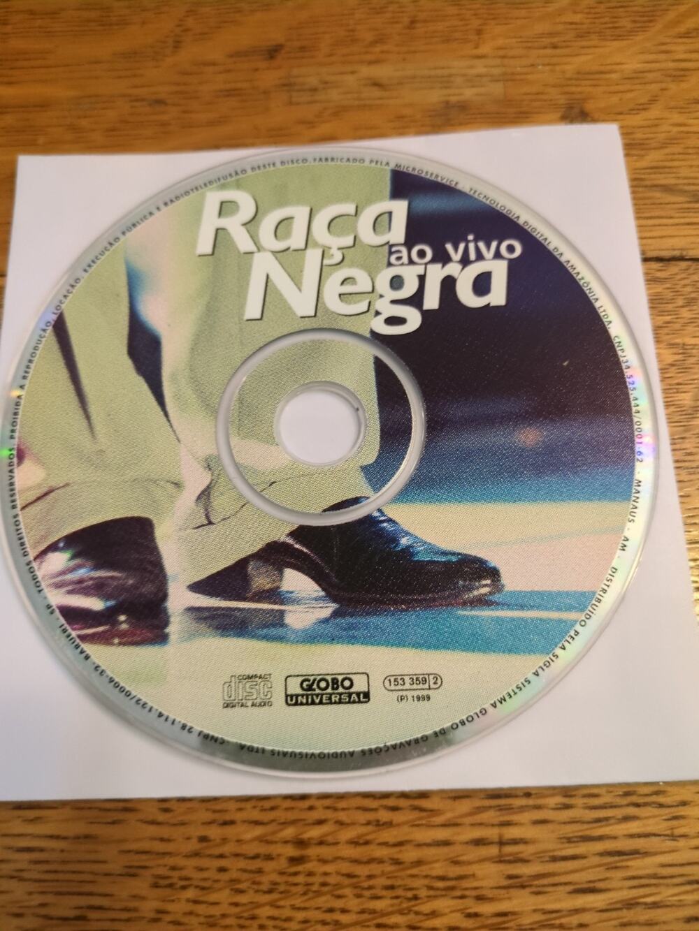 RAÇA NEGRA Ao Vivo ORIGINAL 1999 BRAZIL CD Disc Only
